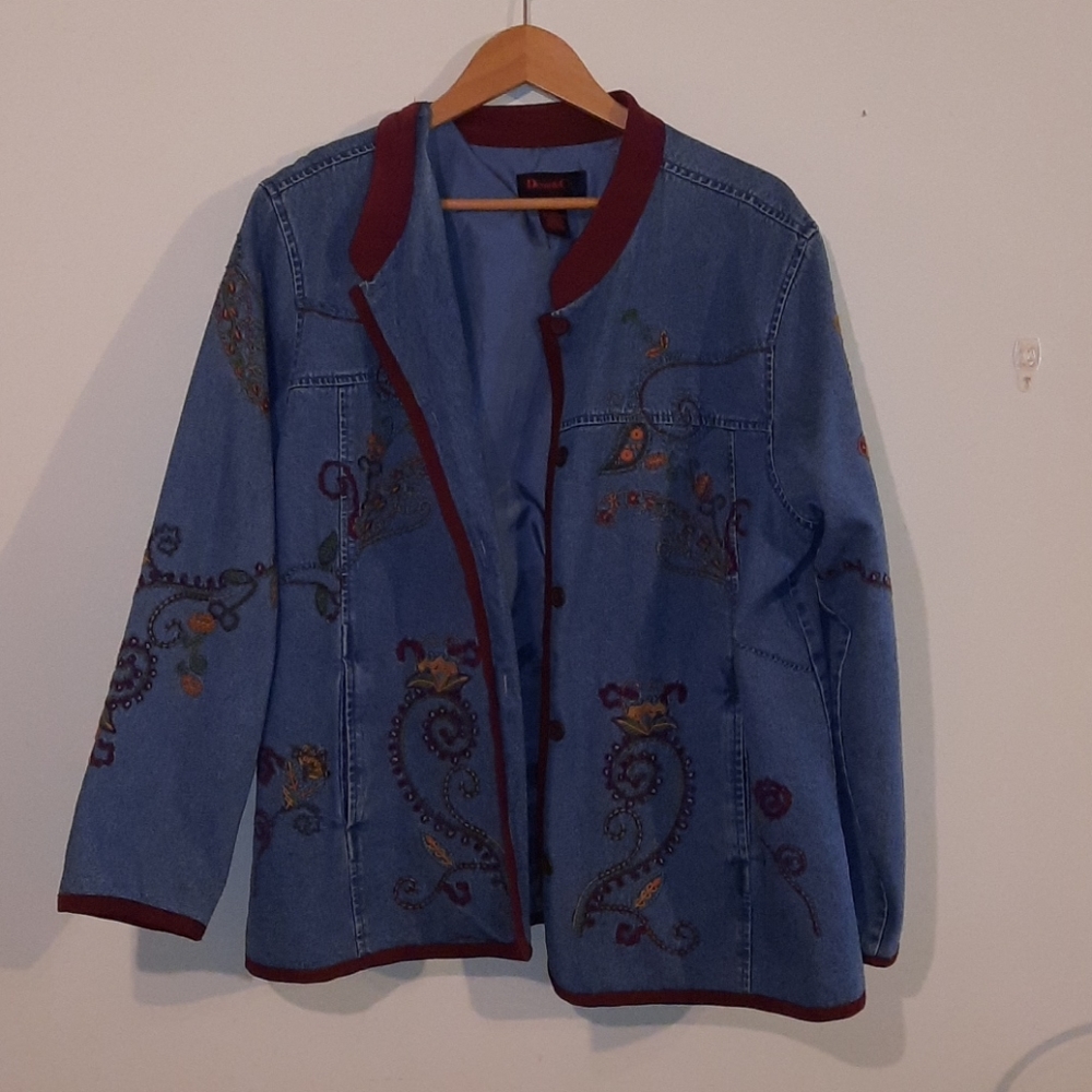 Denim&Co. Blue Jean Jacket 2x